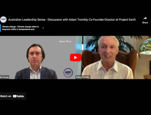 Australian Leadership Series – Discussion with Adam Trombly Co-Founder-Director at Project Earth